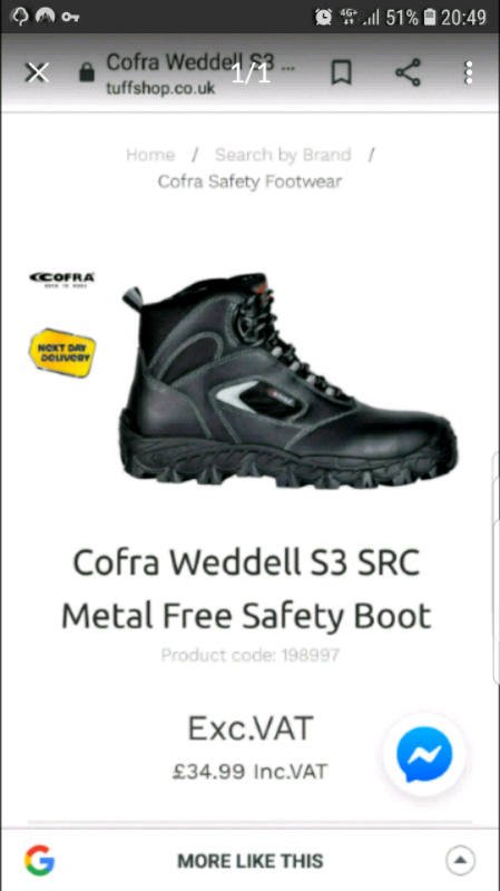 size 15 safety trainers uk